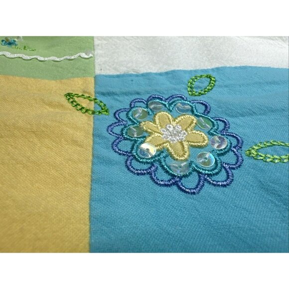 Alfred Dunner Jacket Womens 14 Petite Zip Lined‎ Embellished Patchwork Pockets - Picture 3 of 10